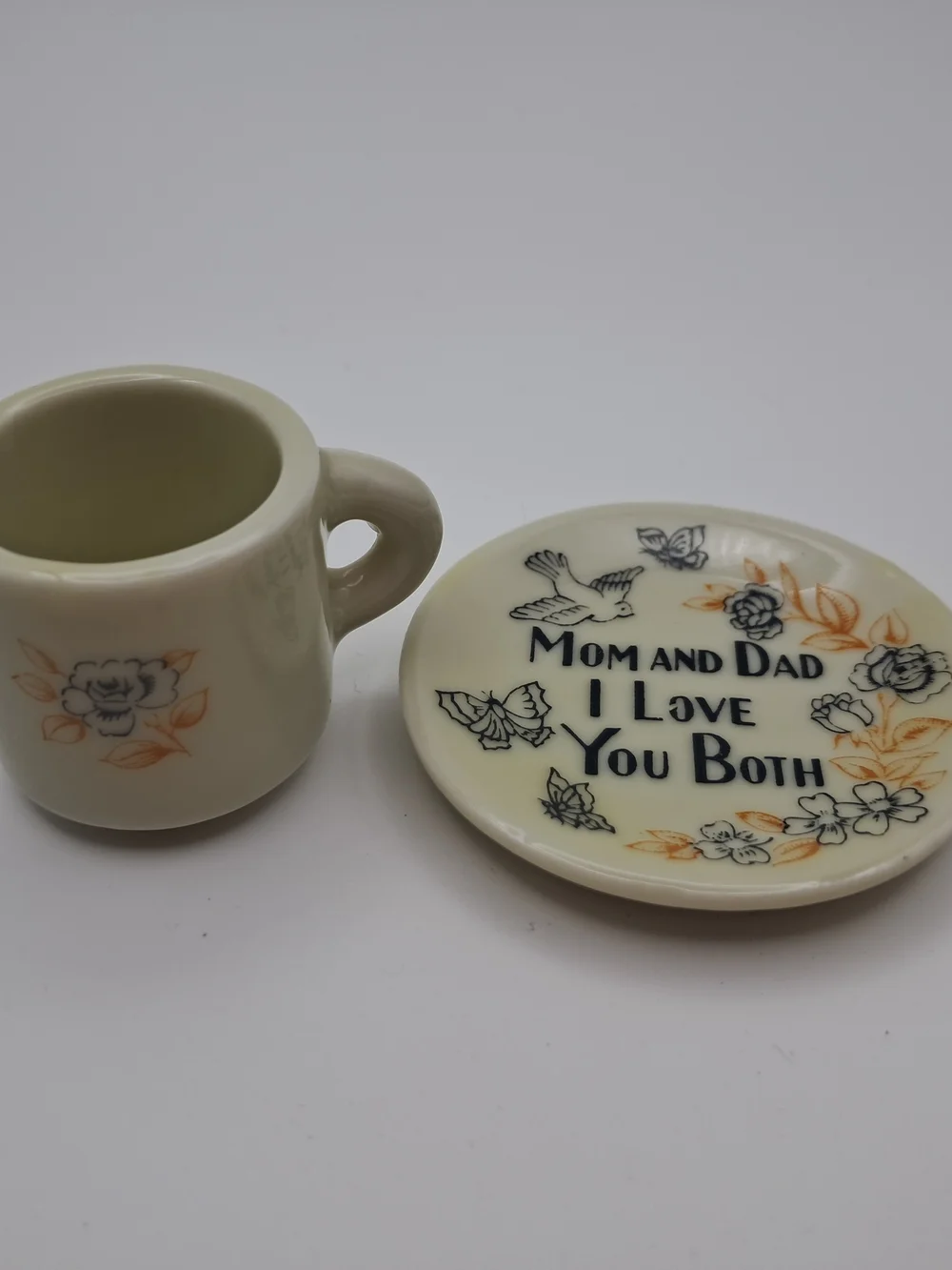 Vintage Miniature Teacup & Saucer Set - 